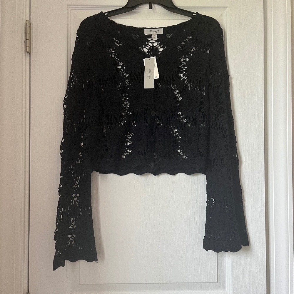 New Women’s Honey $ t Top Black Size L